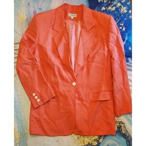 Vintage Coral David Brooks Blazer
